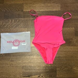 RELLECIGA Women's Bandeau One Piece Swimsuits size Small